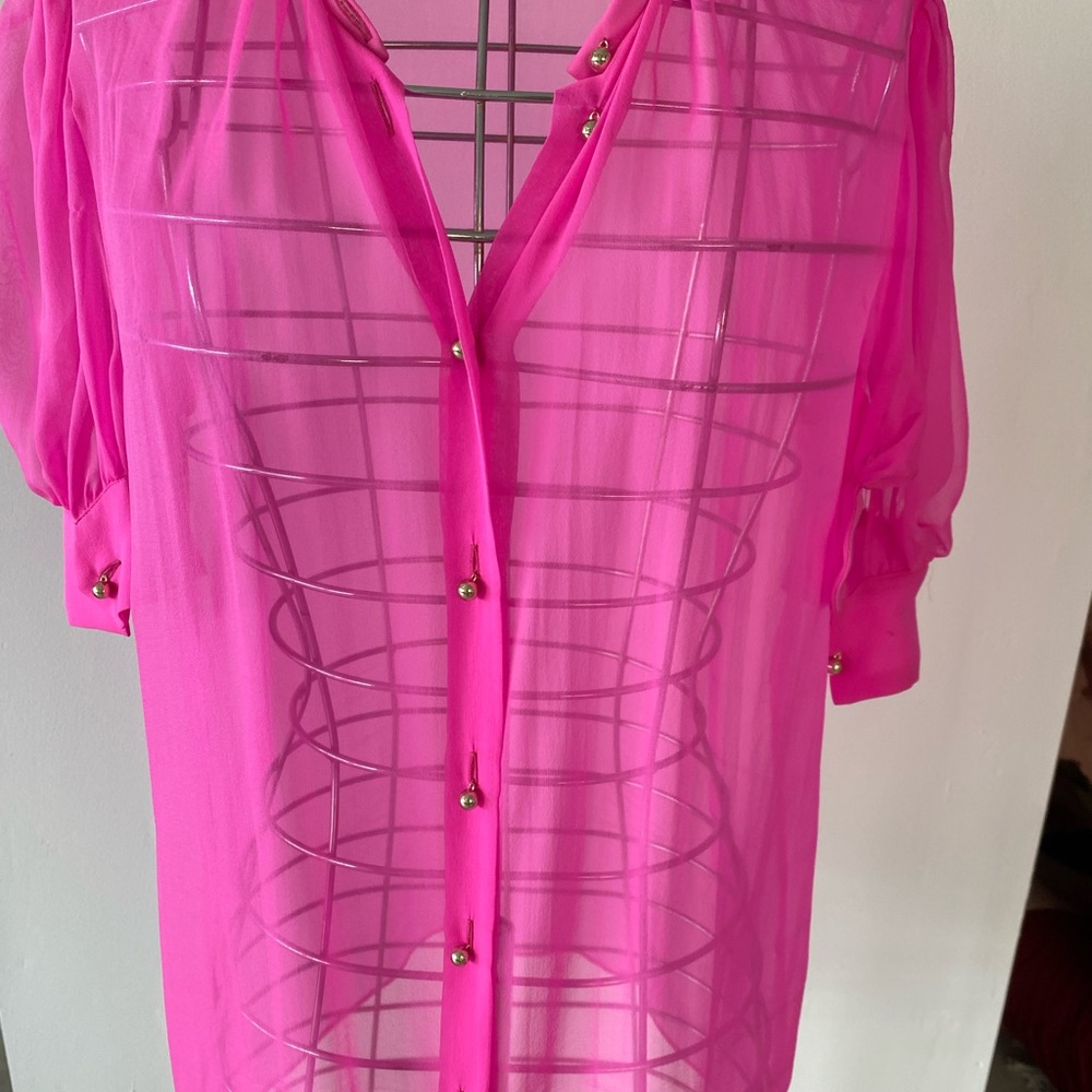 Emilio Pucci pink blouse with lining - Picture 5 of 8